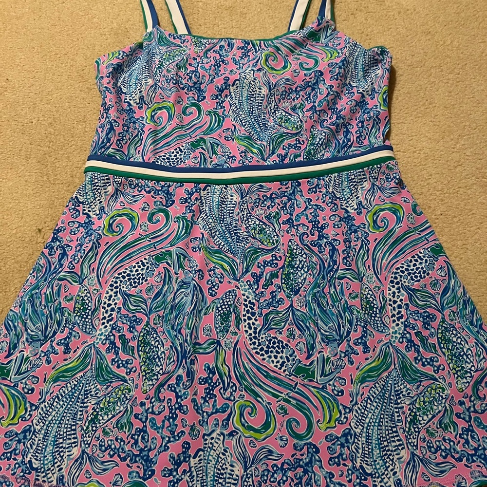 Lilly Pulitzer Pink and Blue Patterned Dress